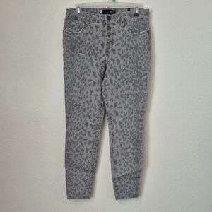 Kut from the Kloth Leopard Print Ankle Cropped Jeans